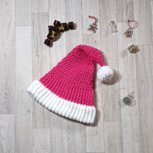 Bubblegum Santa Hat